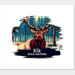 Elk - WILD NATURE - ELK -6 Posters and Art